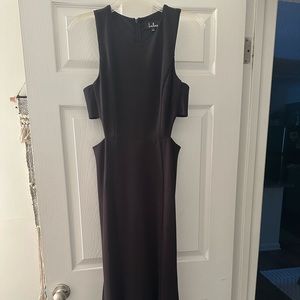Black formal dress cutout